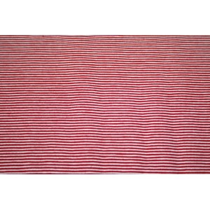 10cm Stretch-Jersey "Maritim" feine Ringel rot     (Grundpreis € 15,00/m)